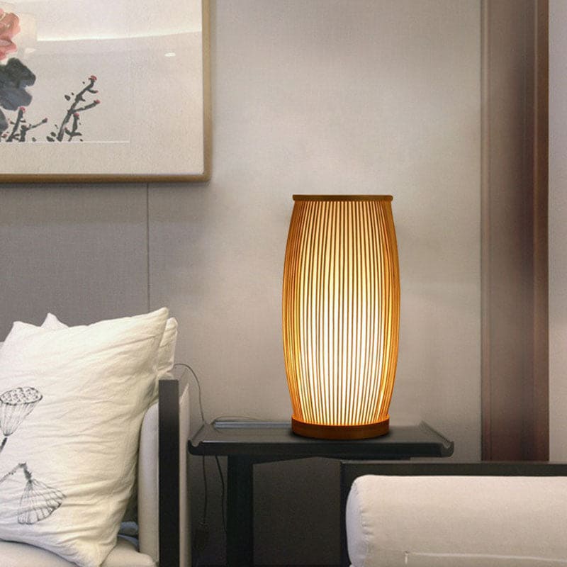 BambooLuxe – Elegant Bamboo Table Lamp & Night Light 0