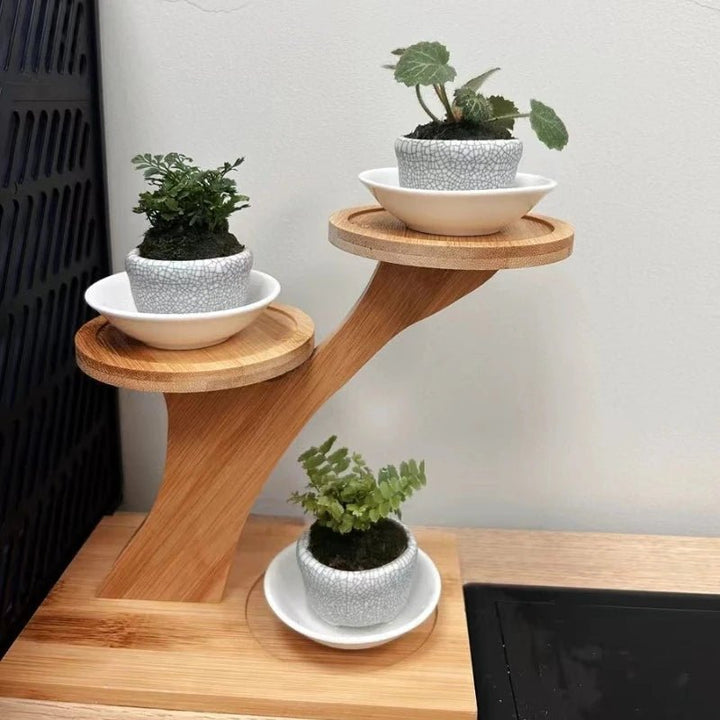 BambooZen | Elegant Minimalist 2-Tier Bamboo Storage Stand 1