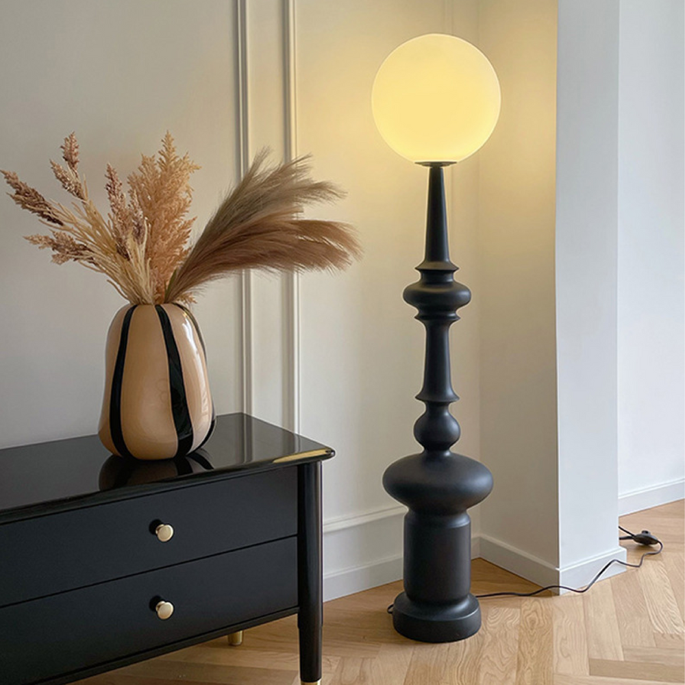 BauhausSphere | Modern Elegant Black Floor Lamp for Living Room Decor 1