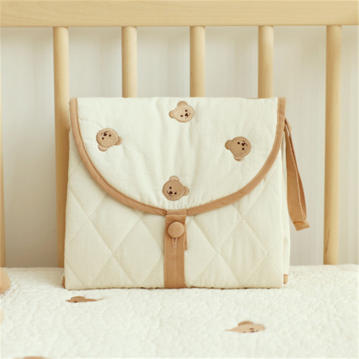 BearFold™ – Foldable Baby Changing Mat – Practical Bear Motif Underlay 3