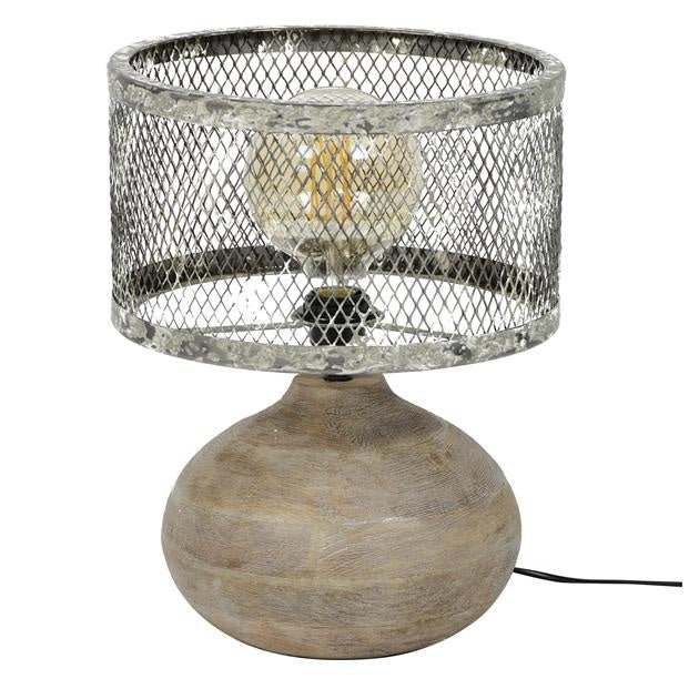 BernadetteLamp - Chic Metal and Wood Table Lamp 3