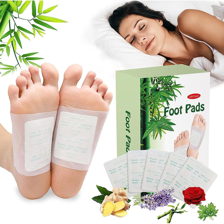 Best Detox Foot Pads UK - 100PCS Body Toxins Feet Slimming Cleansing 0