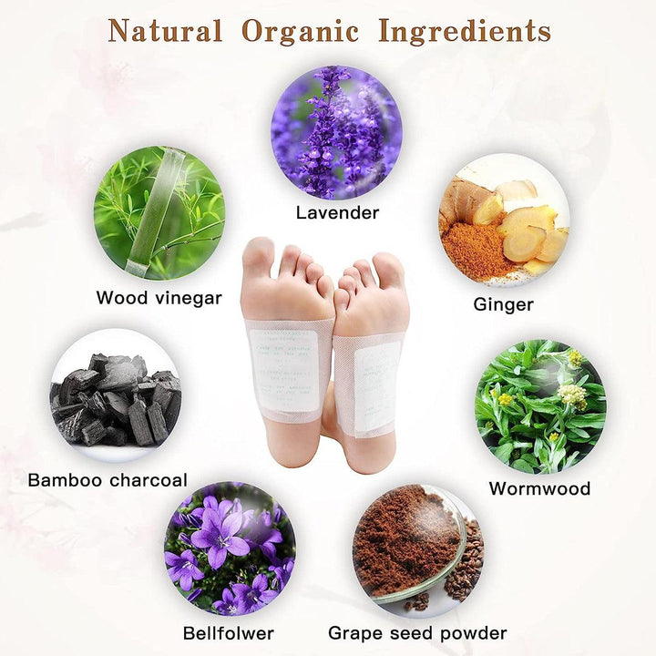 Best Detox Foot Pads UK - 100PCS Body Toxins Feet Slimming Cleansing 2