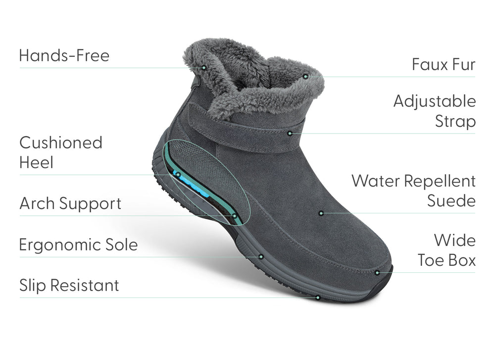 BlissSuede | Cozy Water-Repellent Women's Winter Boots with Faux Fur Lining 1