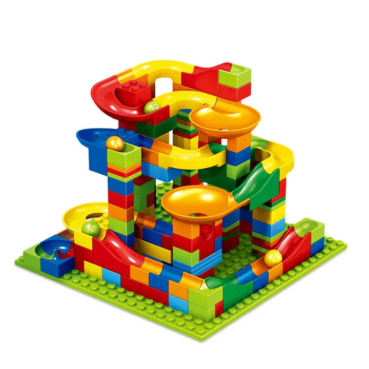 Blocks Knikkerbaan Set met 168 Onderdelen voor Creatief Spel en Motorische Ontwikkeling – Geschikt voor Kinderen vanaf 3 Jaar 0