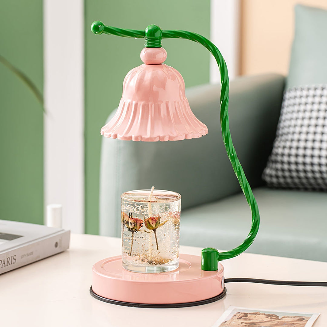 BloomAura – Charming Pink Glass Table Lamp 6