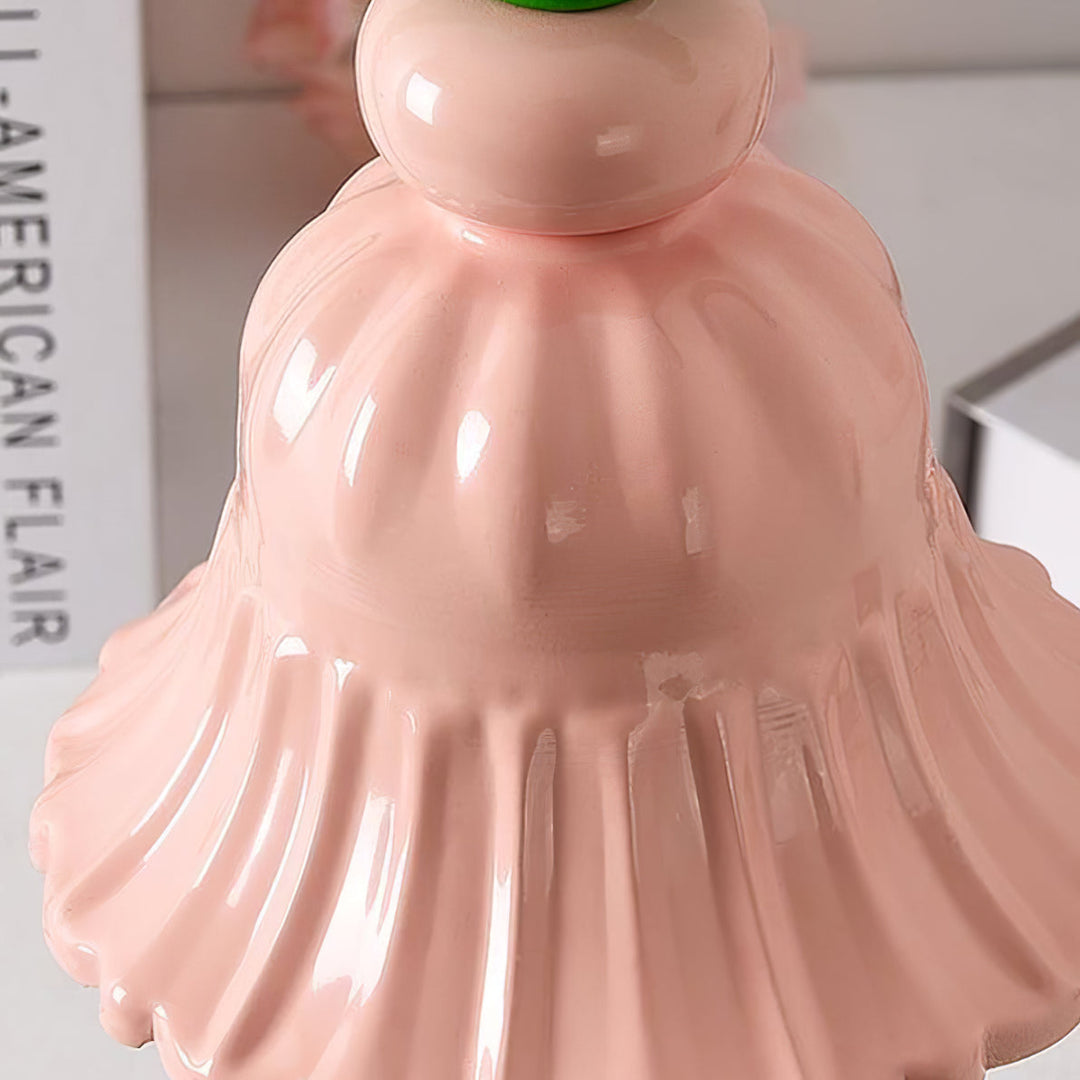 BloomAura – Charming Pink Glass Table Lamp 7