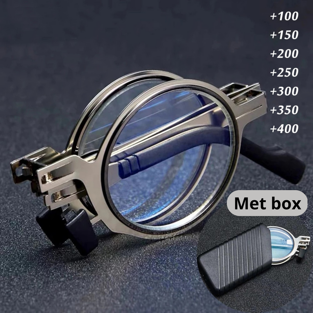 Blue Light Filter Foldable Reading Glasses – Ultralight Pocket-Sized Design with Case 3