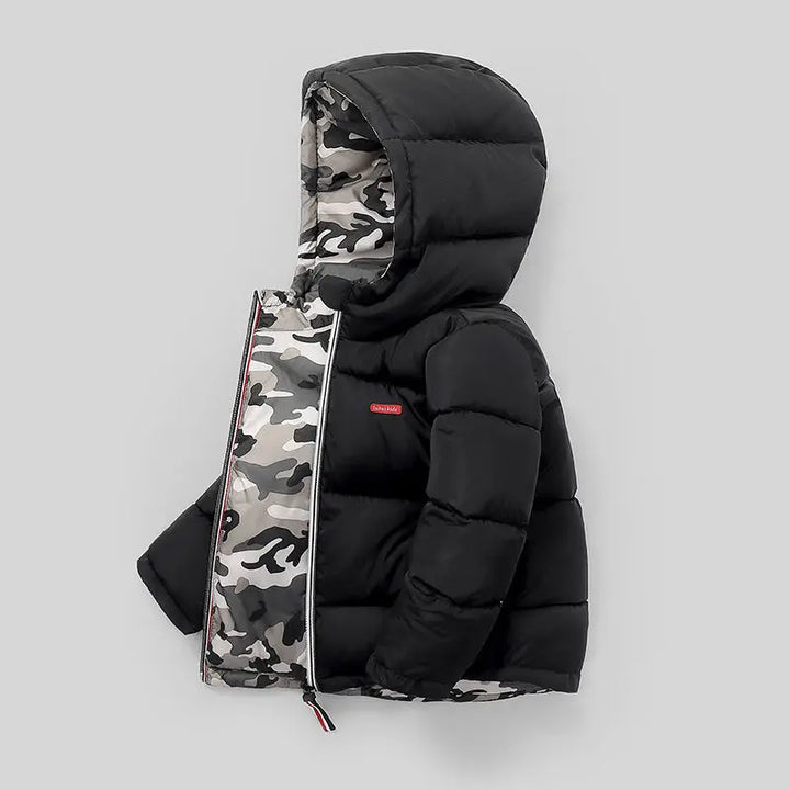 Boys Winter Jacket Hooded Thick Cotton Coats Warm Outerwear for Kids 7