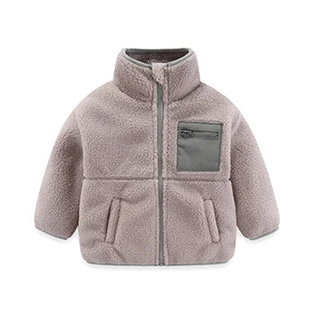 Boys Winter Jacket Warm Fleece Zipper Outerwear for Autumn Winter 8