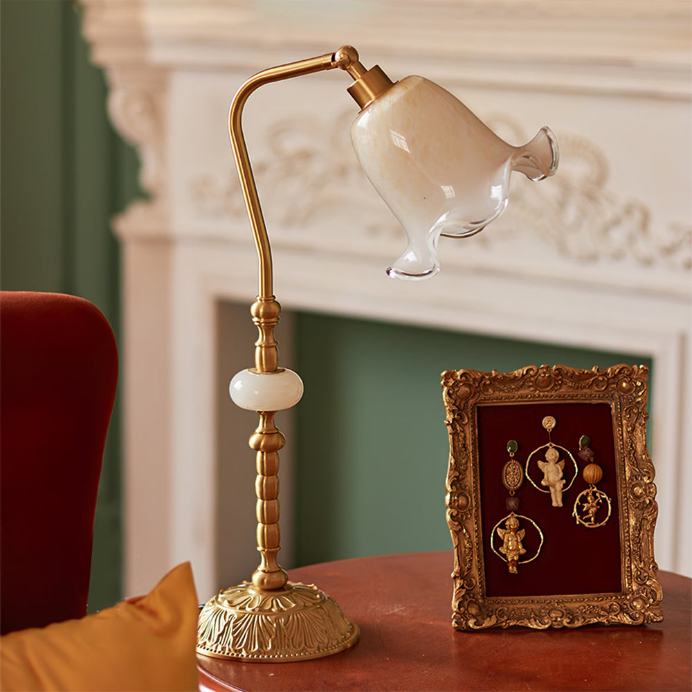 BrassAura – Vintage Floral Table Lamp 1