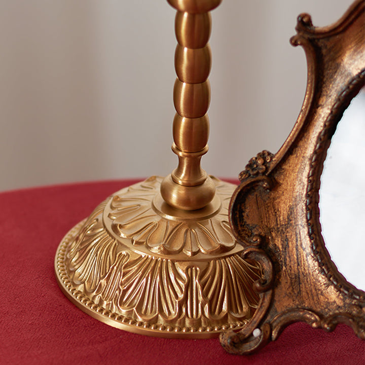 BrassAura – Vintage Floral Table Lamp 6