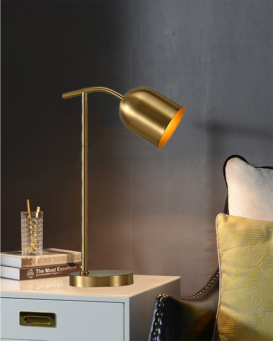 BrassGlow – Timeless Brass Table Lamp with Functional Design 6