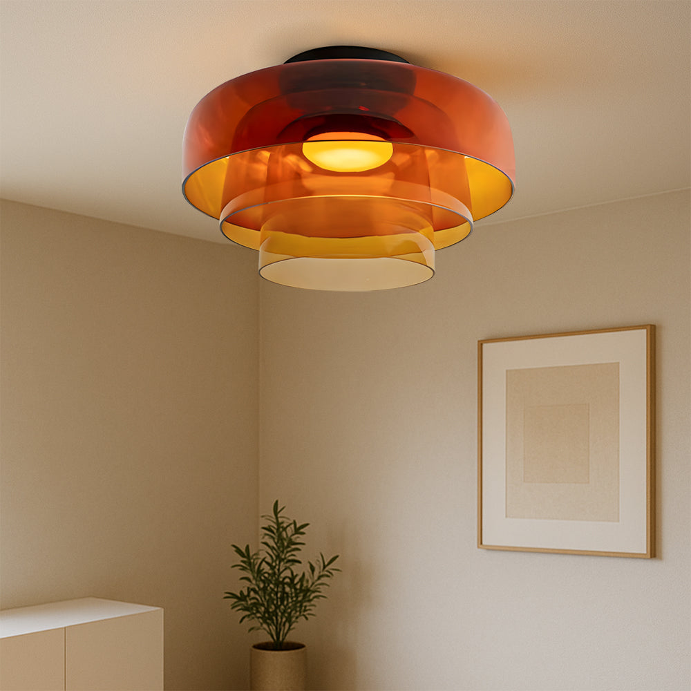 Brilora | Minimalist Scandinavian Bauhaus Glass Layered Pendant Lamp 1