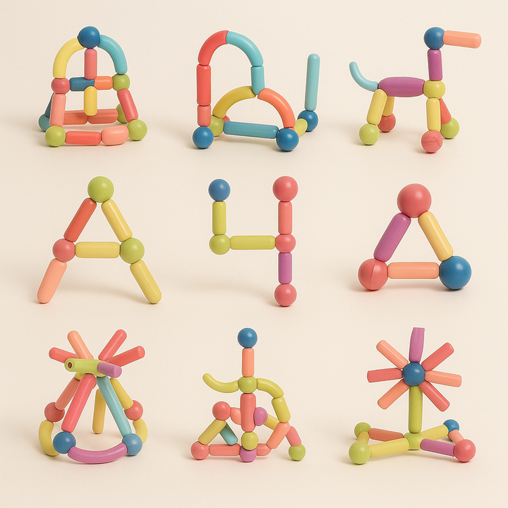 BuildBlox – Construction toy set with sticks for creative shape-making and hands-on play 7