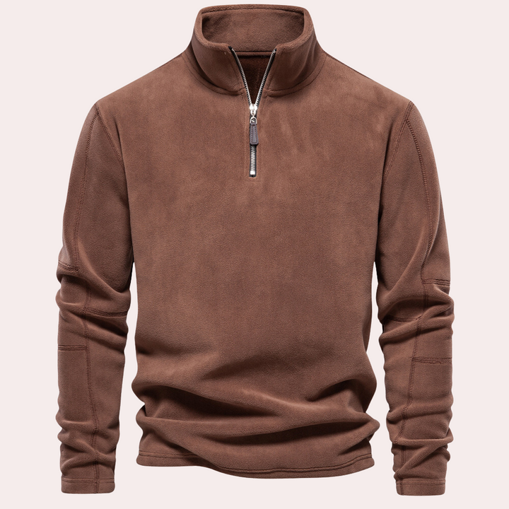 Warm &amp; Stylish Men's Zip Sweater