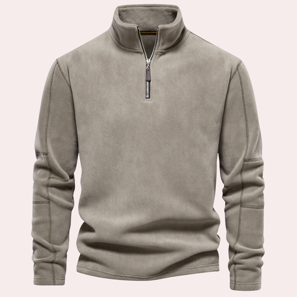 Warm &amp; Stylish Men's Zip Sweater