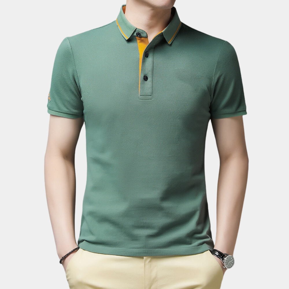 Made Gents | Arie - Heren Polo met korte mouwen | 50% Korting!