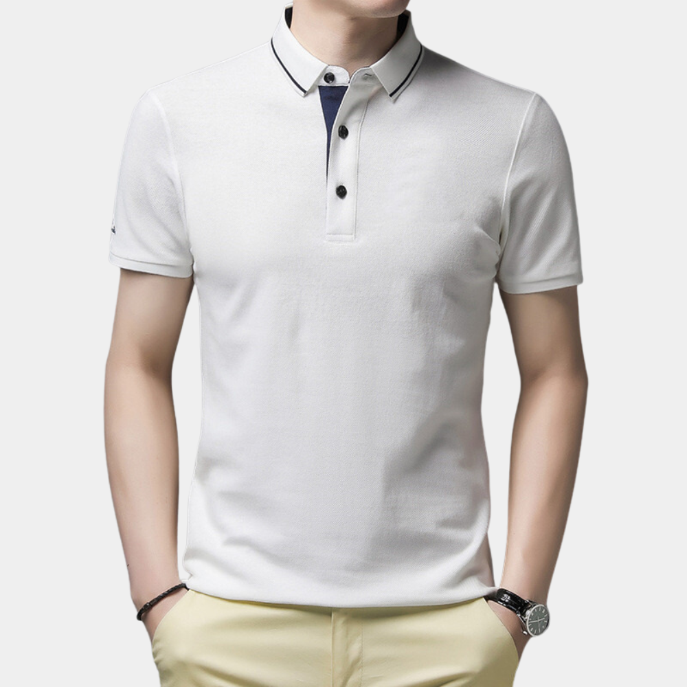 Made Gents | Arie - Heren Polo met korte mouwen | 50% Korting!