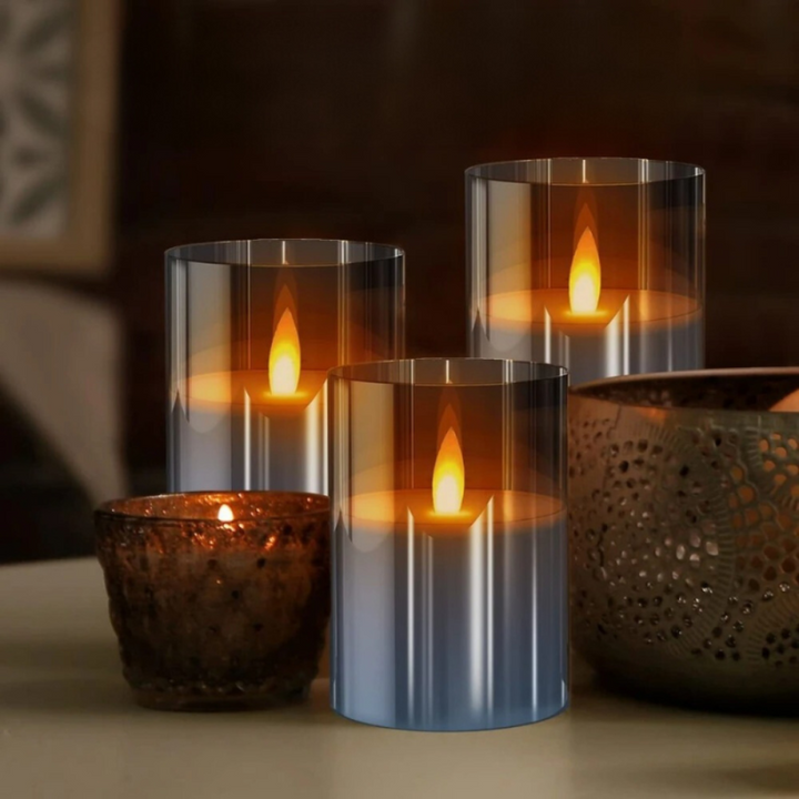 CandleEase | Flameless LED Candle Set with Remote Control for Warm Ambient Lighting 0