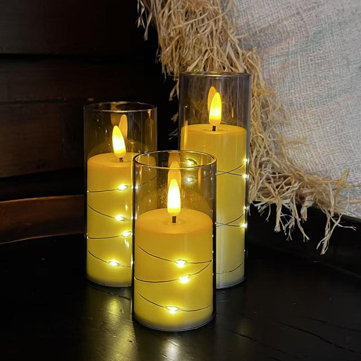 CandleEase | Flameless LED Candle Set with Remote Control for Warm Ambient Lighting 5