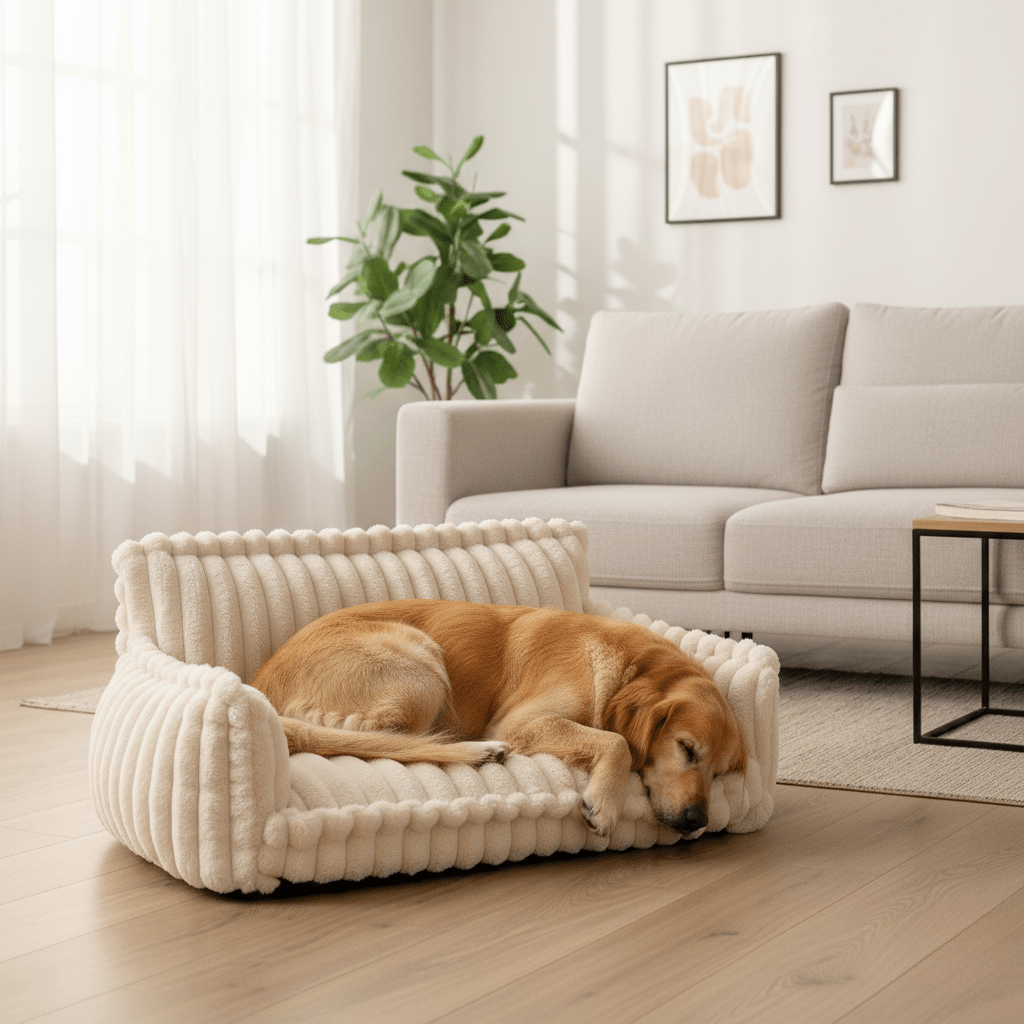 CanineComfort | Plush Orthopedic Memory Foam Dog Sofa Bed 0