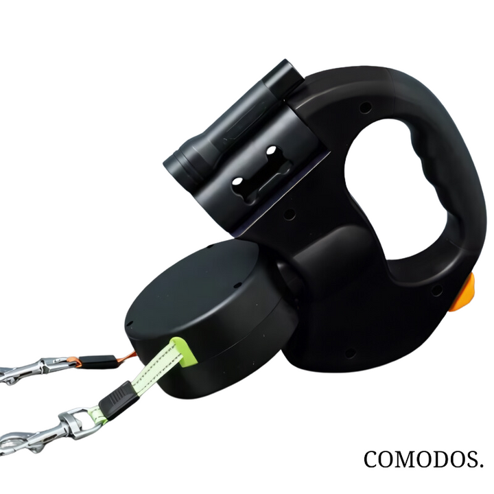 CanineHarmony | Durable Dual Dog Leash with Ergonomic Grip and LED Light 0