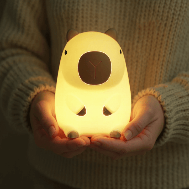 CapybaraGlow | Adjustable Silicone Night Light for Relaxing Ambience 1