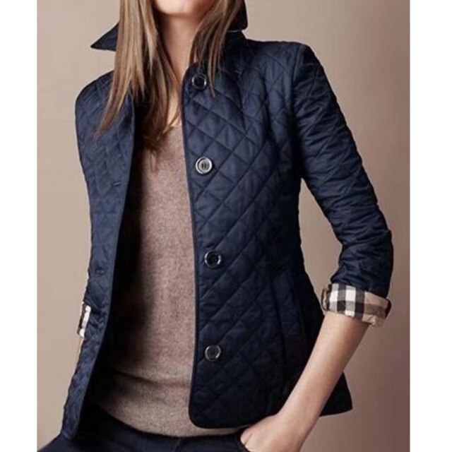 Casual Quilted Women’s Coat – Lightweight Button-Up Outerwear for Transitional Seasons 1