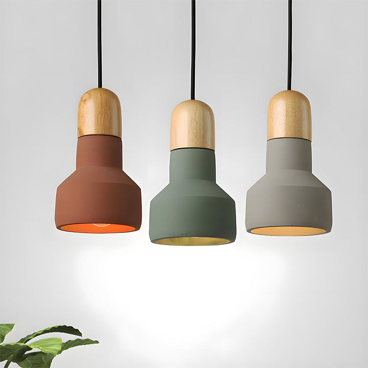 CementoWood | Rustic Minimalist Kitchen Pendant Lighting Fixture 2