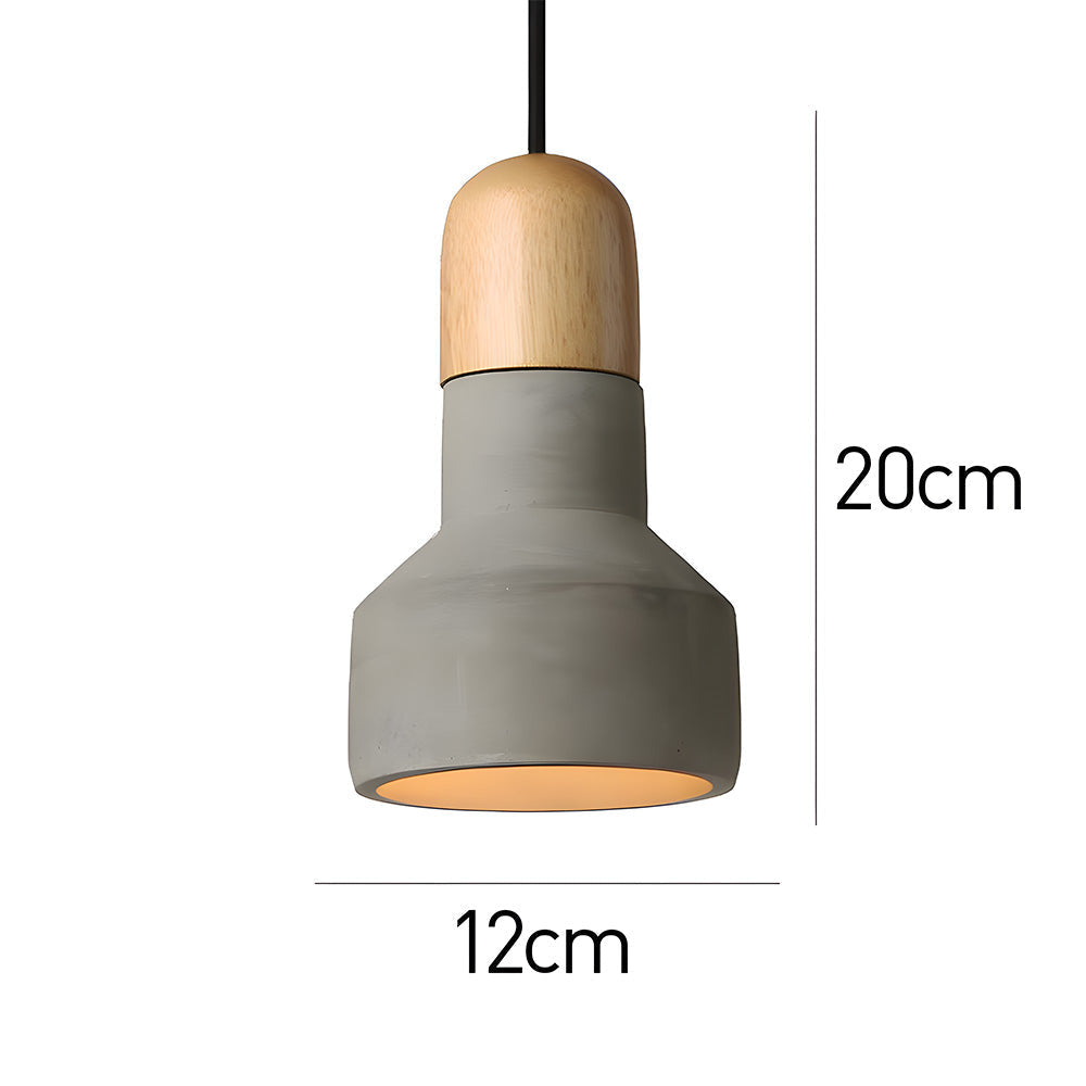 CementoWood | Rustic Minimalist Kitchen Pendant Lighting Fixture 6