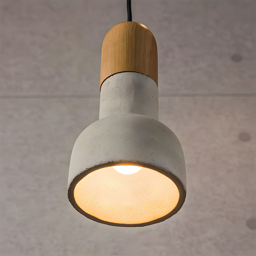 CementoWood | Rustic Minimalist Kitchen Pendant Lighting Fixture 7