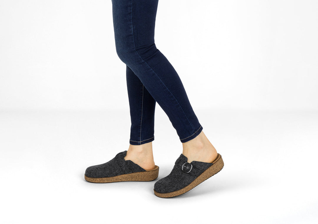 CharcoalWool | Comfortable Stylish Clogs for Women with Adjustable Strap 1