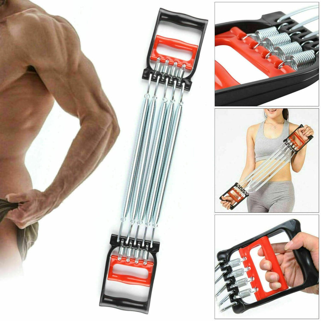 5 Spring Exerciser Chest Expander - 5 Spring Exercise Puller Muscle Stretcher Training ...