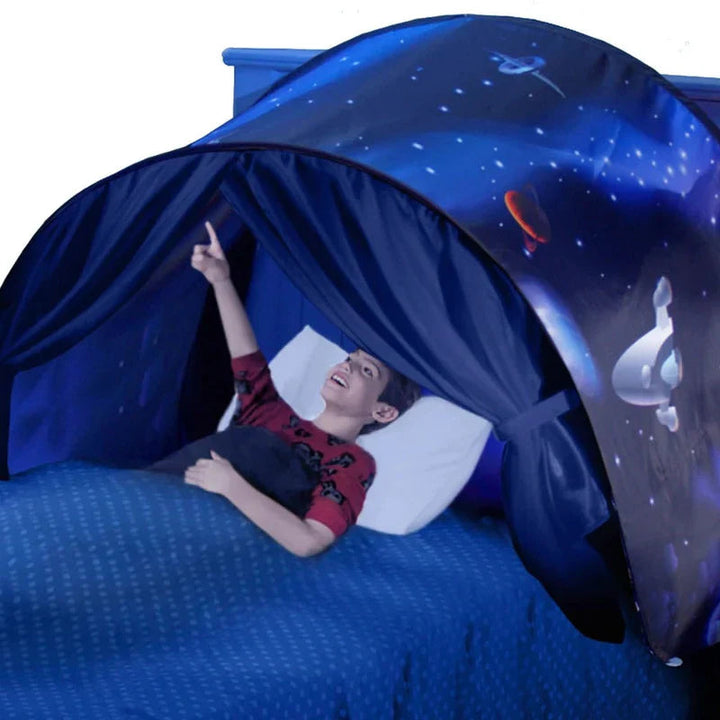 Children's Bed Tent Imaginative Play Twin Bed Polyester Magical Adventure 1