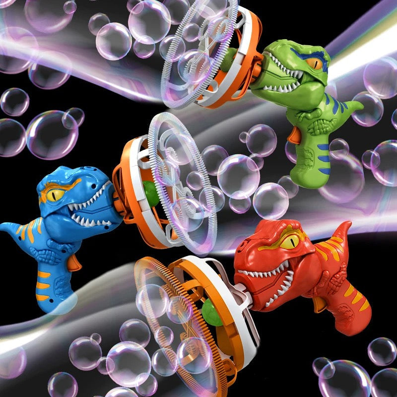 Children’s Bubble Machine Dino Design Automatic Plastic Blower for Outdoor Fun 2
