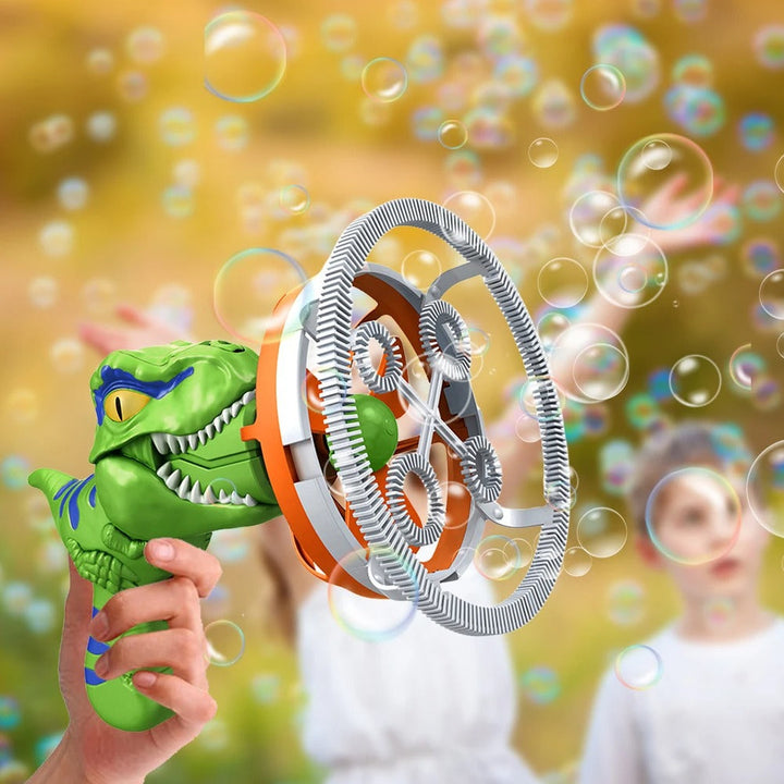 Children’s Bubble Machine Dino Design Automatic Plastic Blower for Outdoor Fun 6