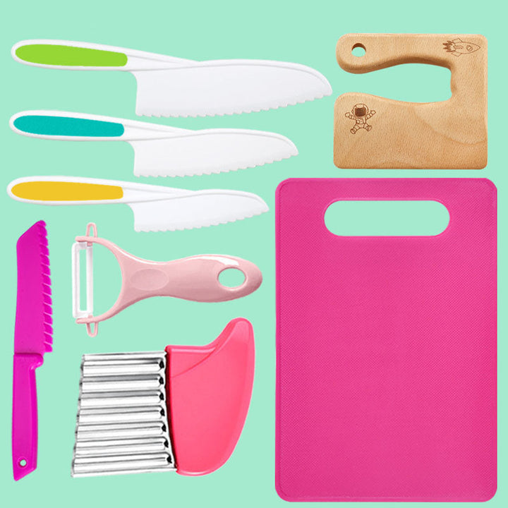 Children’s Cooking Set 8-Piece BPA-Free Kitchen Tools Safe for Ages 2 and Up 2