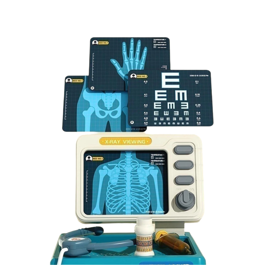 Children’s Doctor Cart Interactive Medical Play Set with Light and Sound 2