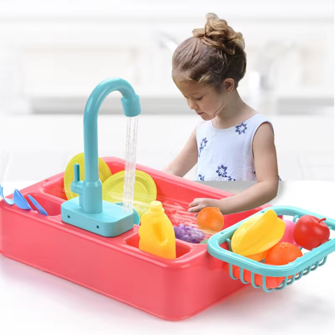 Children’s Educational Sink Toy Interactive Water Tap Durable Plastic 0