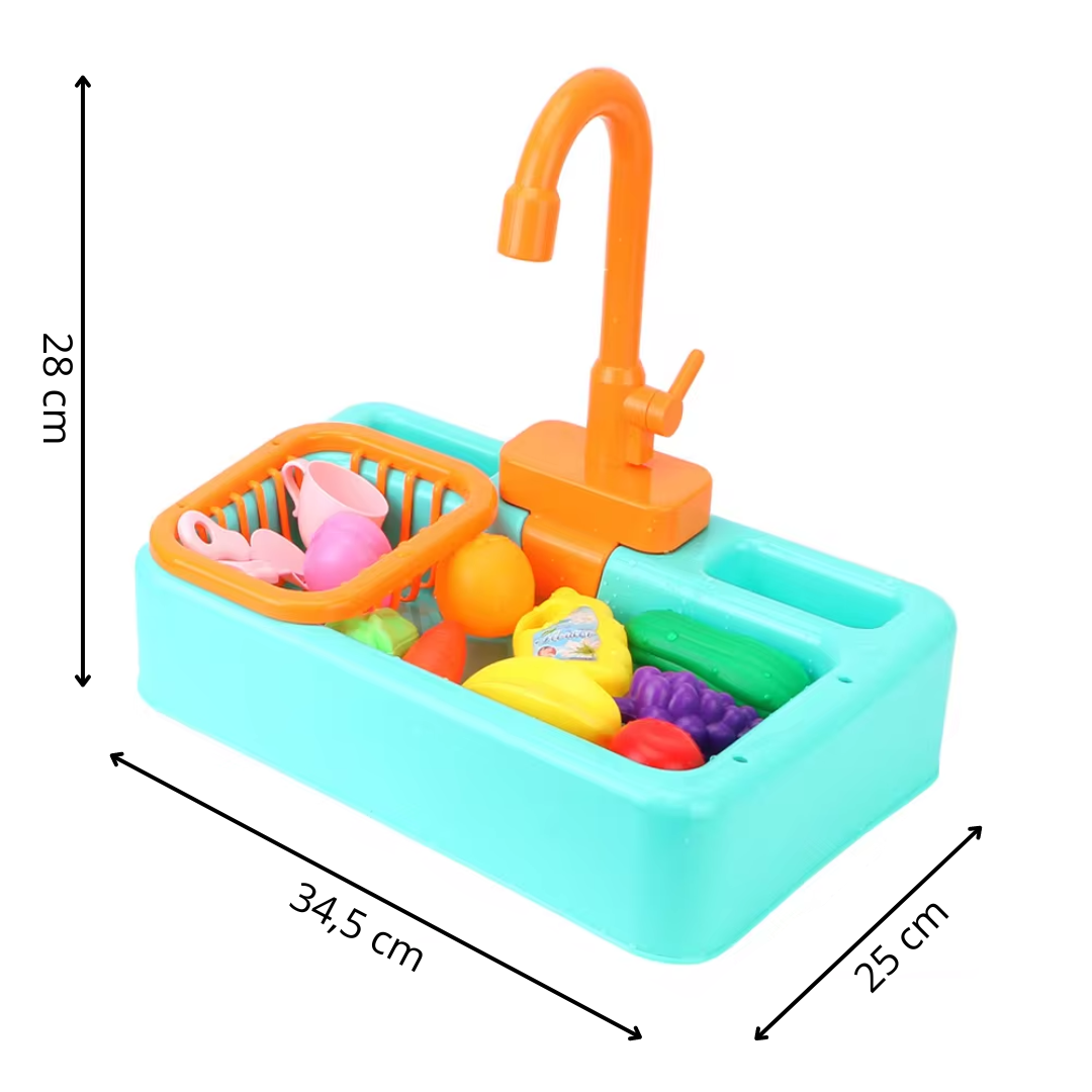 Children’s Educational Sink Toy Interactive Water Tap Durable Plastic 4