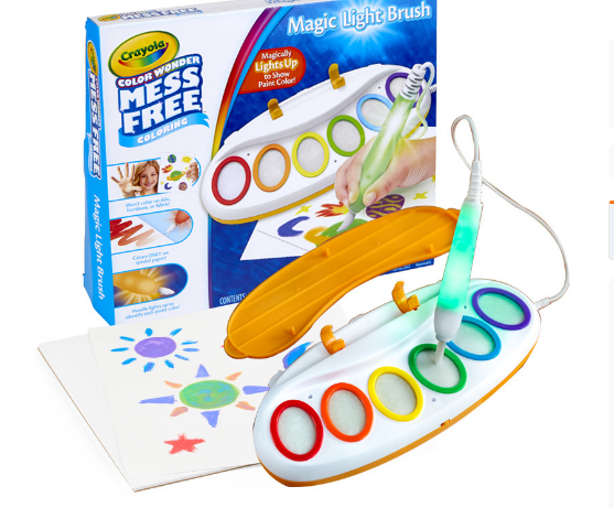 Children’s Magic Paint Set Stain-Free Light-Up Brush Creative Kit pH-Activated Ink 0