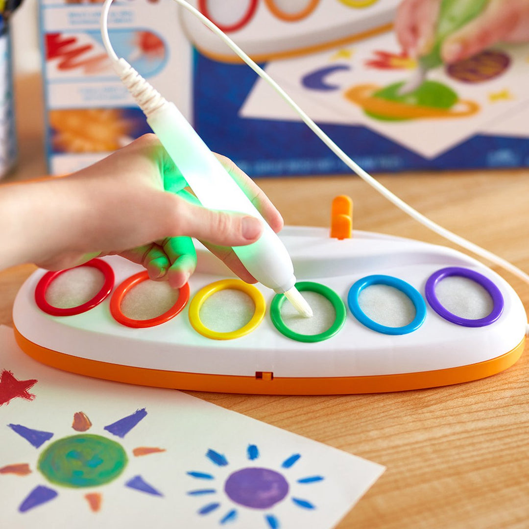 Children’s Magic Paint Set Stain-Free Light-Up Brush Creative Kit pH-Activated Ink 1