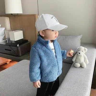 Children’s Plush Coat Casual Warm Jacket Autumn Winter Unisex 10