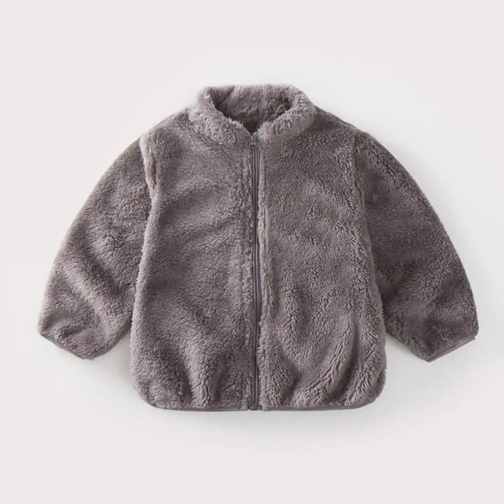 Children’s Plush Coat Casual Warm Jacket Autumn Winter Unisex 7
