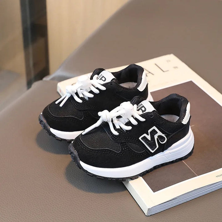 Children's Sneakers Lightweight Breathable Mesh Unisex Anti-Slip Laces Size 21-28 2