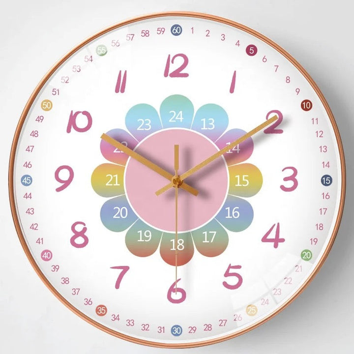 Children’s Wall Clock Colorful Learning Time Management ABS Plastic 1
