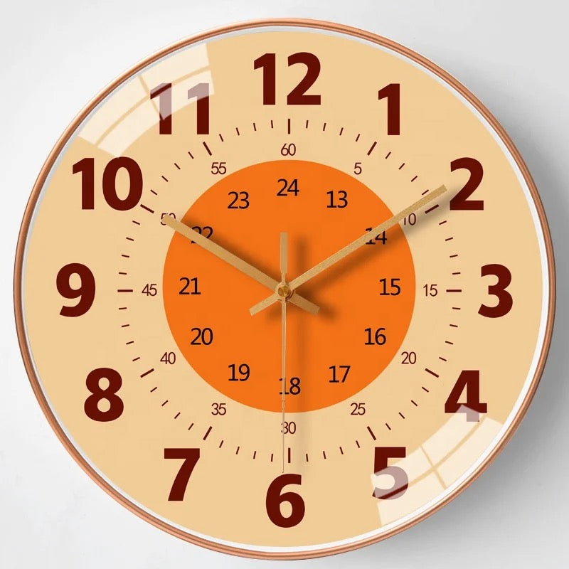 Children’s Wall Clock Colorful Learning Time Management ABS Plastic 3