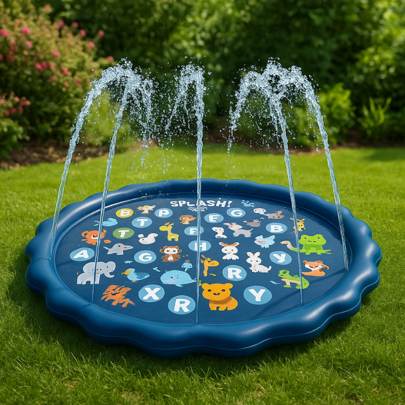 Children’s Water Play Mat Durable PVC 100 cm Safe for Outdoor Fun 0