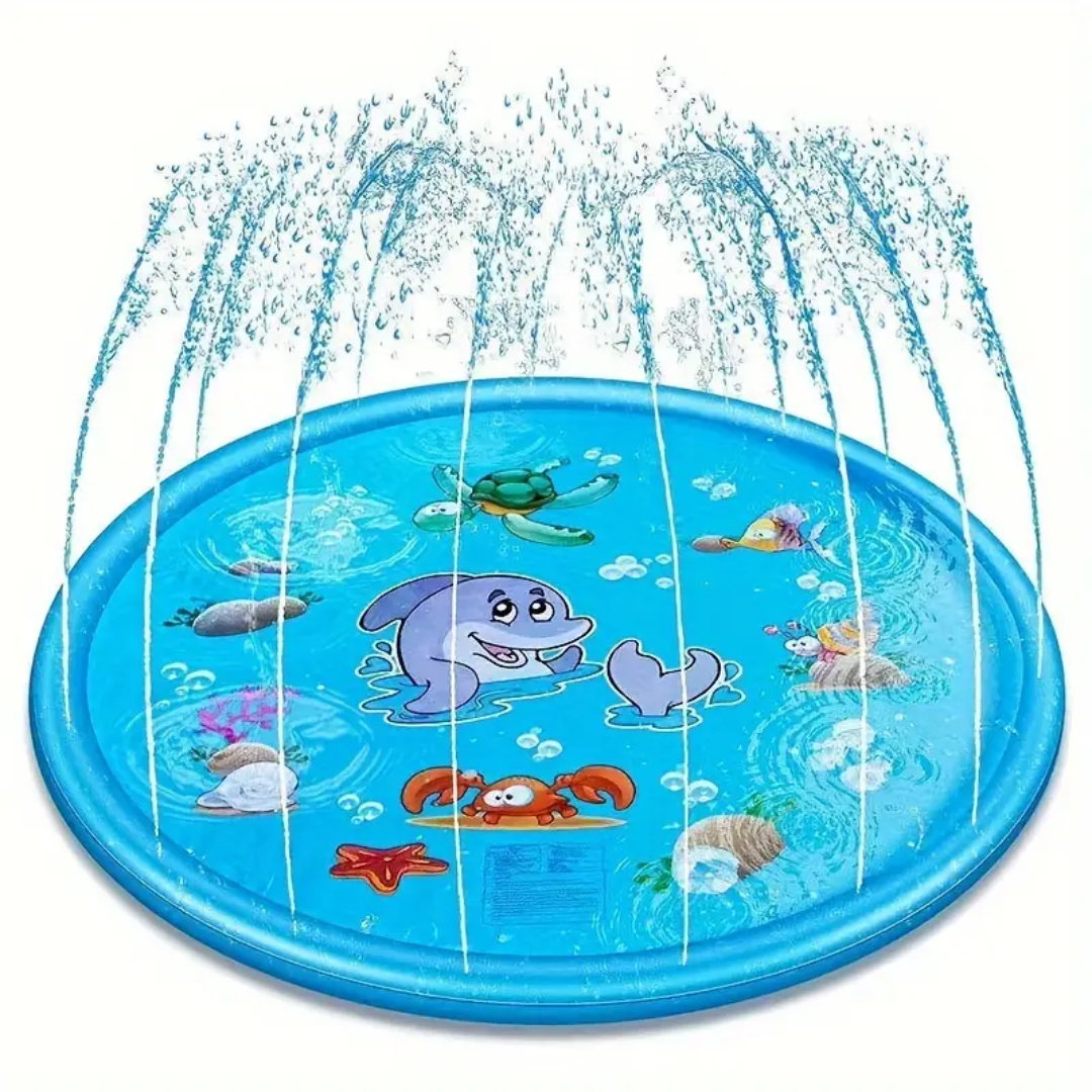 Children’s Water Play Mat Outdoor Fun 170 cm PVC with Integrated Jets 0